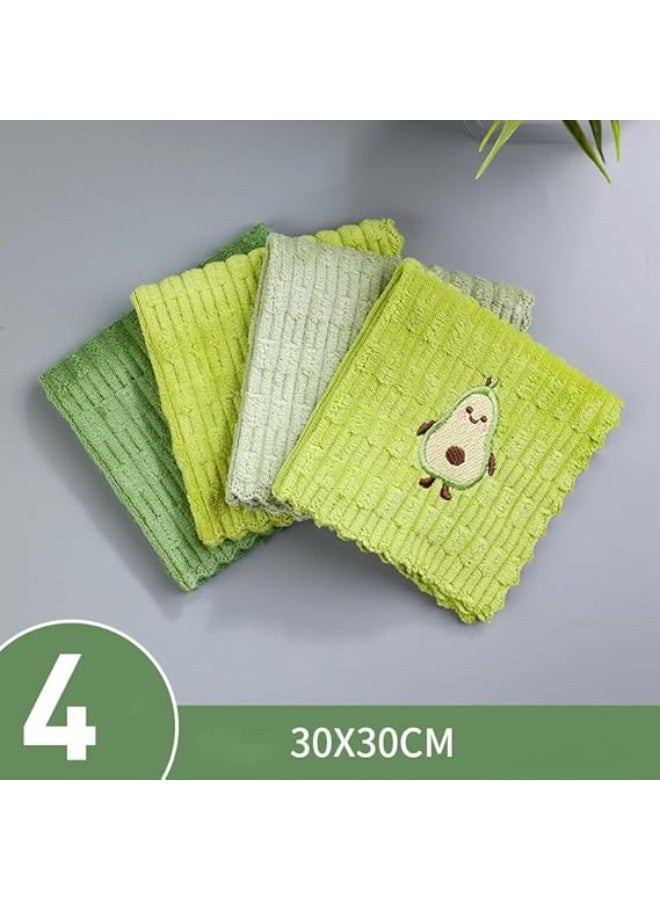 Avocado Towel Set - Set of 4 Ultra Soft Quick Dry Towels - Kitchen Towels for Draining or Washing Dishes and Cookware - Absorbs Water and Quick Dry - Image 4